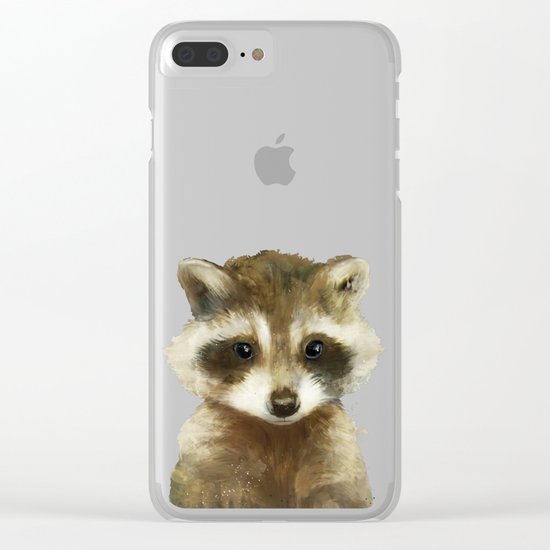 Little Raccoon Clear iPhone Case