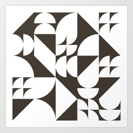 Geometrical modern classic shapes composition 6 Art Print