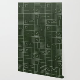 My Favorite Geometric Patterns No.24 - Deep Green Wallpaper