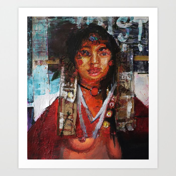The Korean American Girl Art Print By Laurenchai Society6