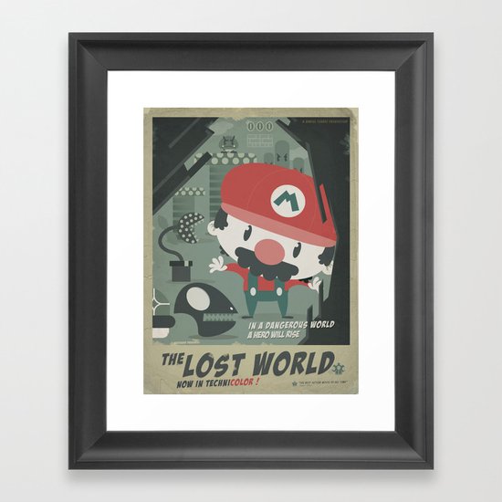 mario bros 4 fan art Framed Art Print