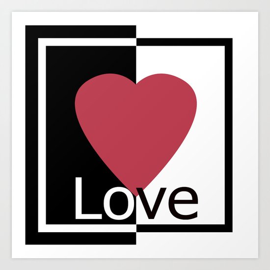 Love .Gift design. Art Print