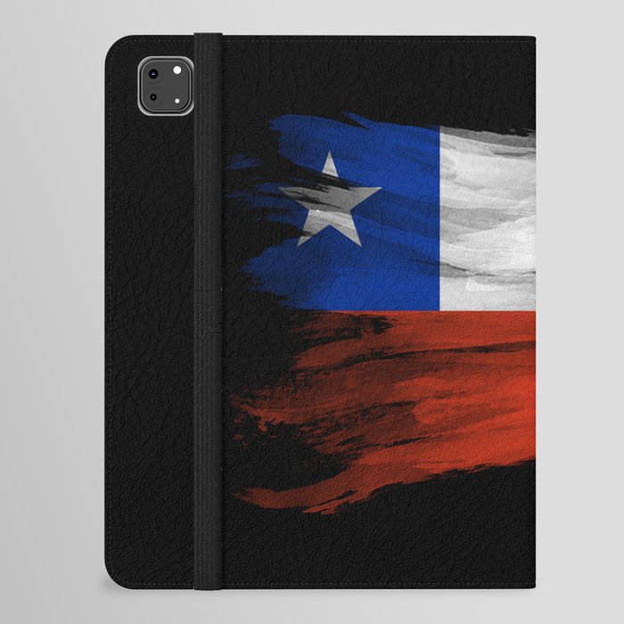 Chile flag brush stroke, national flag iPad Folio Case
