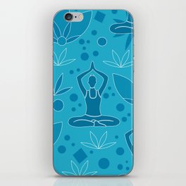 Yoga - Blue iPhone Skin