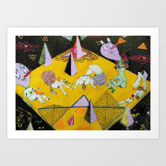 space plain Art Print