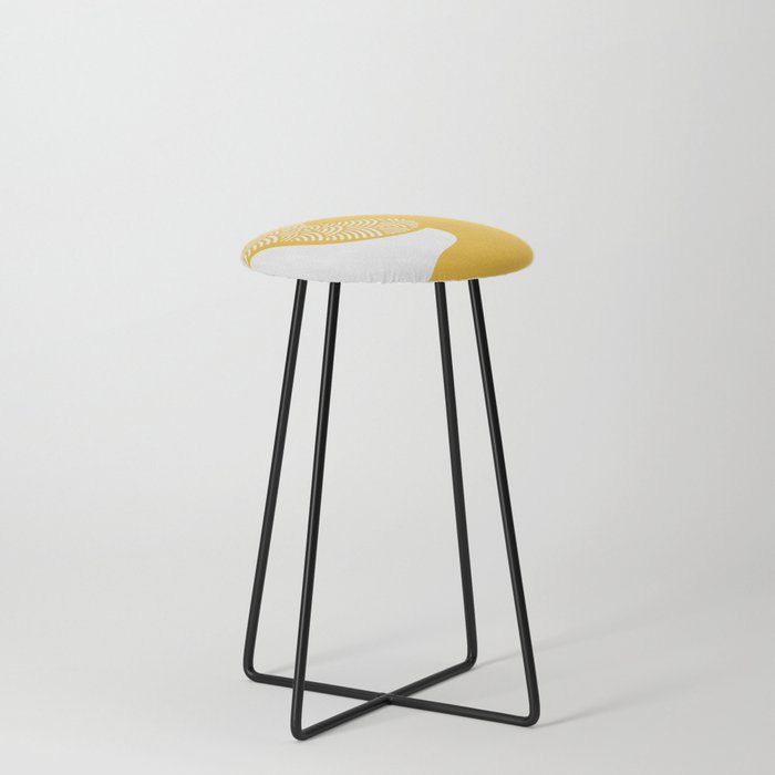 Abstract arch pattern 9 Counter Stool