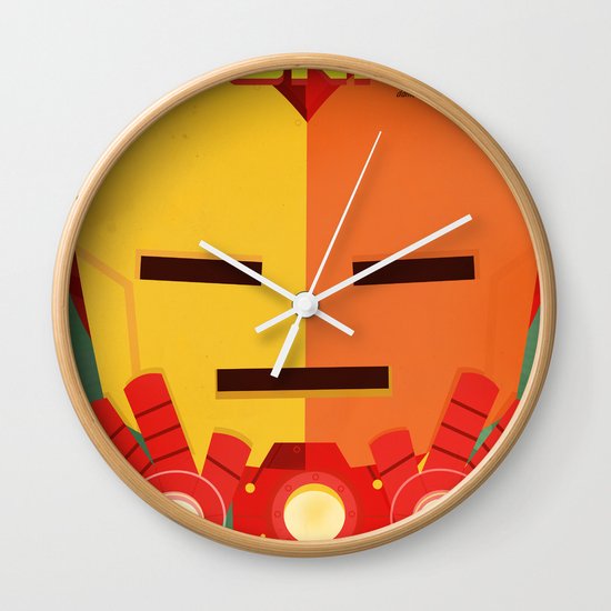ironman fan art Wall Clock