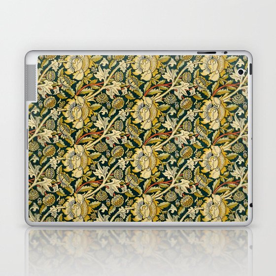Vintage William Morris Green and Yellow Chintz Laptop & iPad Skin