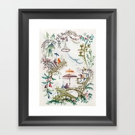 Enchanted Forest Chinoiserie Framed Art Print