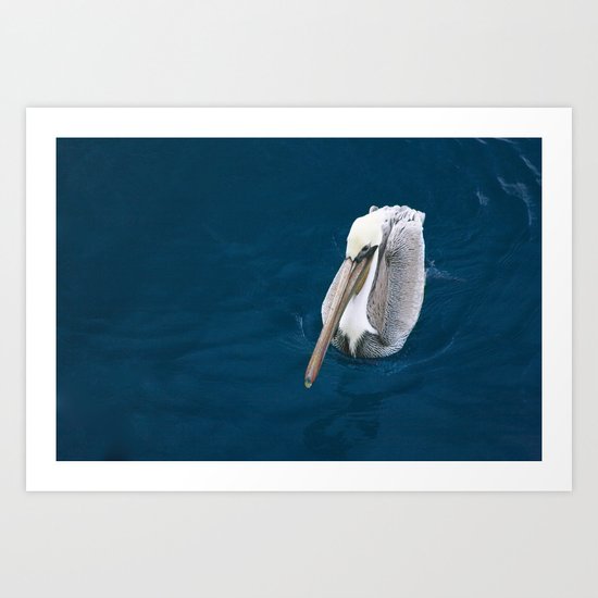 Open Blue Art Print