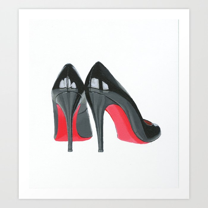 Red Sole Shoes Art Print