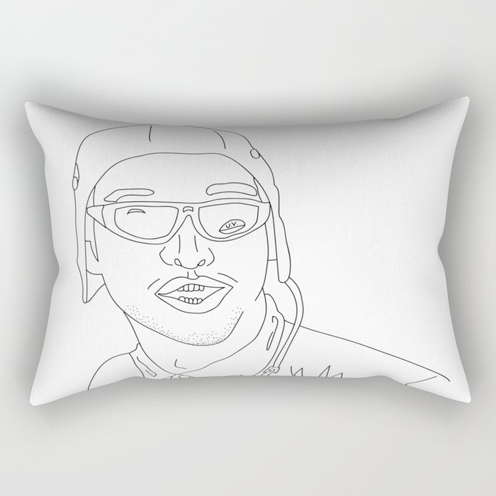 Dirty man Rectangular Pillow