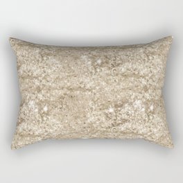 Luxury Light Gold Glitter Sequin Pattern Rectangular Pillow