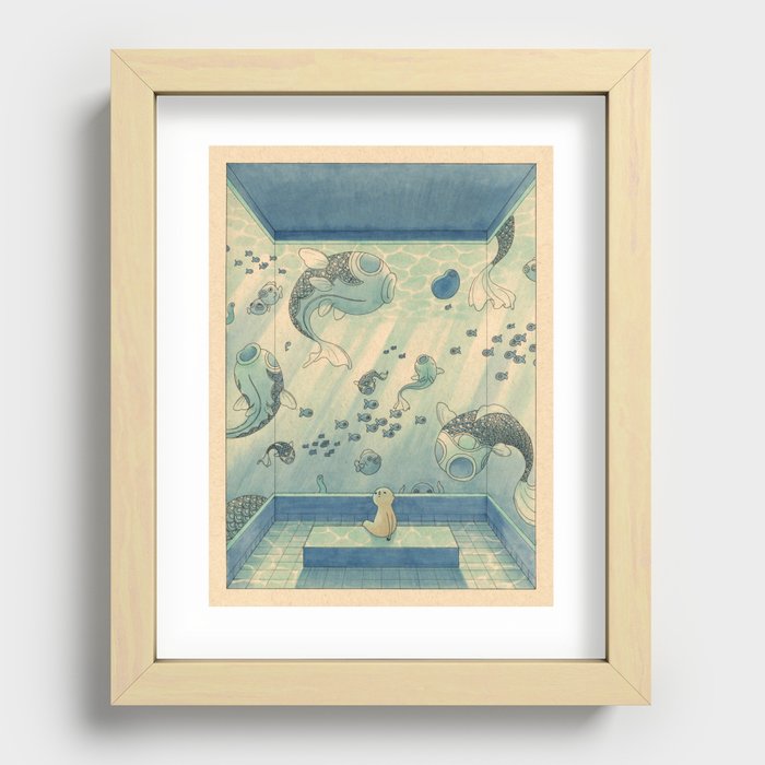 Blue Hours Recessed Framed Print