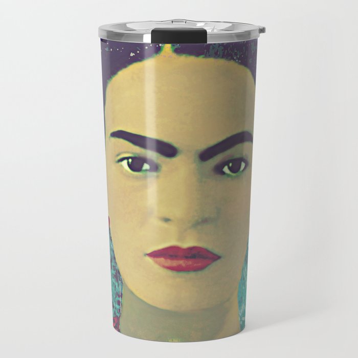Frida Kahlo Portrait Travel Mug
