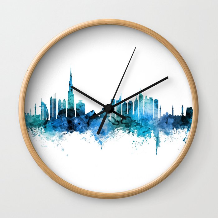 Dubai Skyline Wall Clock