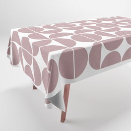 Mid Century Modern Geometric 04 Dusty Pink Tablecloth