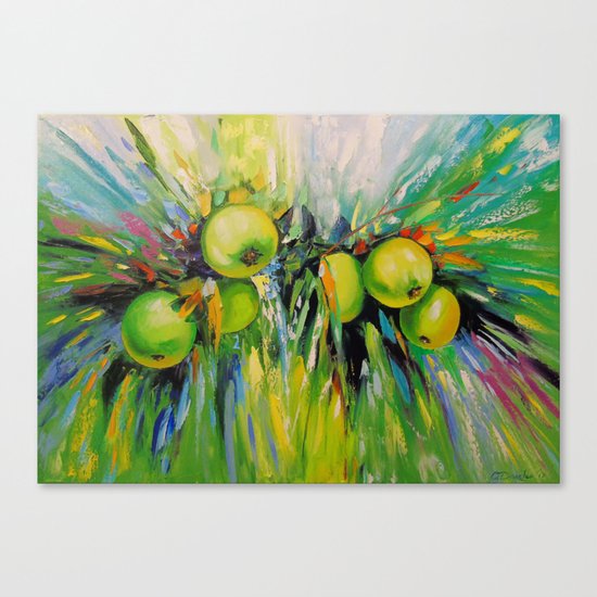 Juicy apples Canvas Print