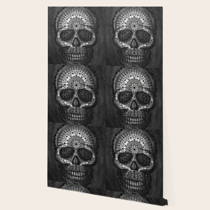 Caveira Mandala Wallpaper By Felipenavega Society6