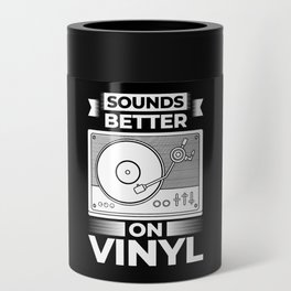 Vinyl Record Player LP Music Album Can Cooler