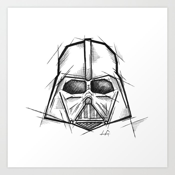 Darth Vader Handmade Drawing, Made in pencil, charcoal and ...
Darth Vader Dad Tattoos