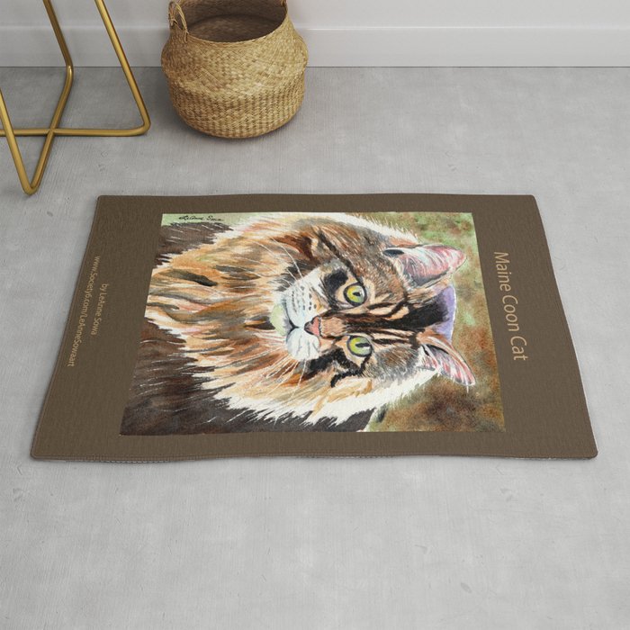 Maine Coon Cat Rug