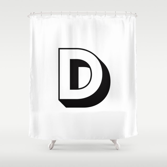 Letter D ... As Easy As ... Shower Curtain