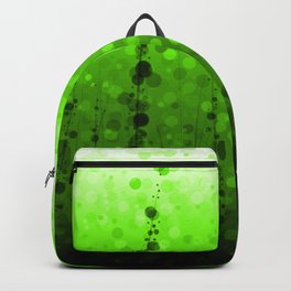 Free Diving Abstract Bubbles (Lime Green) Backpack