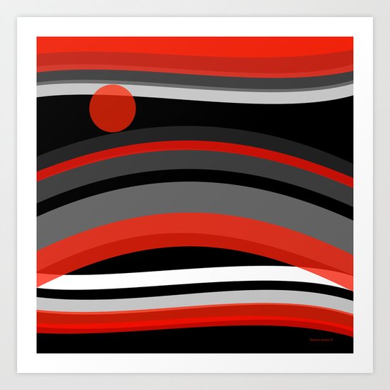 Surreal landscape Art Print