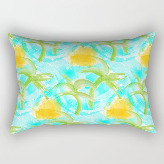Tropical Abstract Rectangular Pillow
