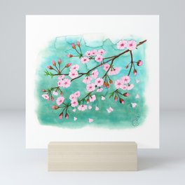 Cherry Blossom Hanami Mini Art Print