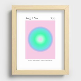 Angel Number 333 Recessed Framed Print