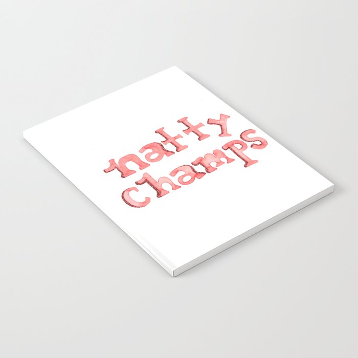 Natty Champs - Red Glitter Notebook