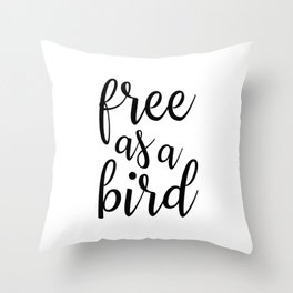 Free as a Bird Throw Pillow