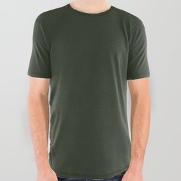 Mountain Range Green All Over Graphic Tee