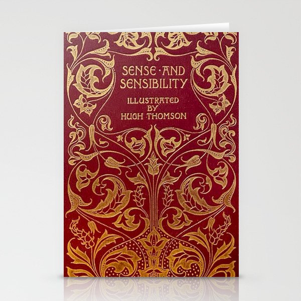 Sense and Sensibility by Jane Austen Vintage Book Cover First Edition Stationery Cards