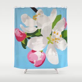 Apple Blossom Shower Curtain