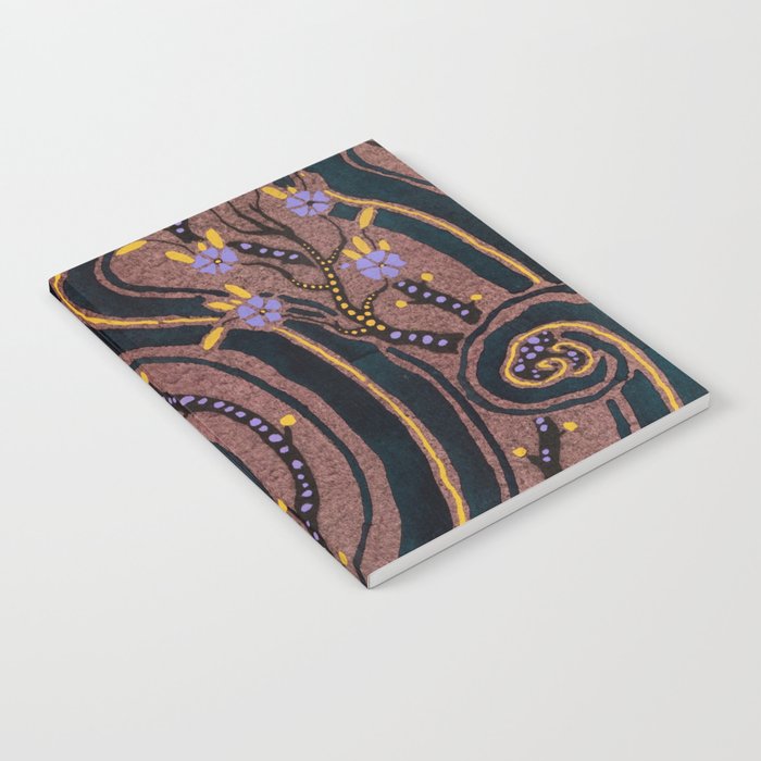 Art Deco Flower pattern Notebook