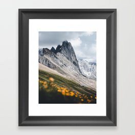 Mountain view in Italy Framed Art Print