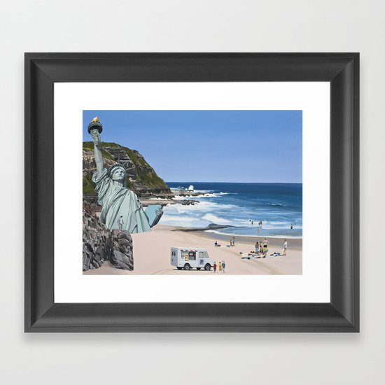 It's a Question of Simian Survival Framed Art Print