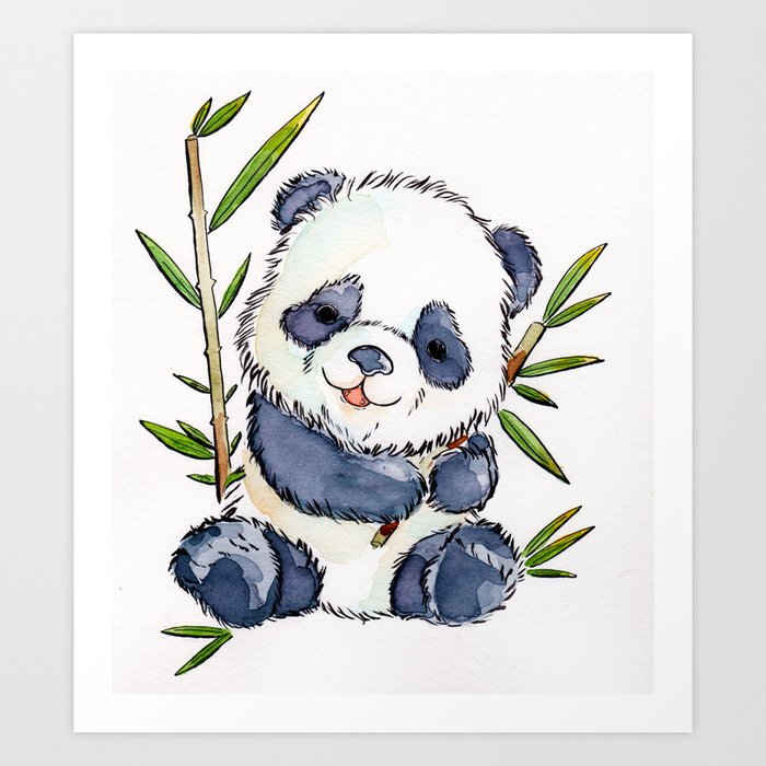 happy baby panda