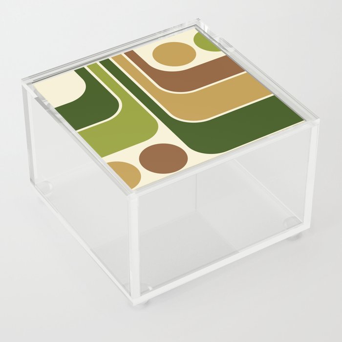 Retro Geometric Design 661 Acrylic Box