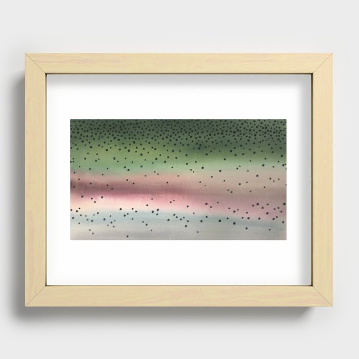 Rainbow Trout Recessed Framed Print