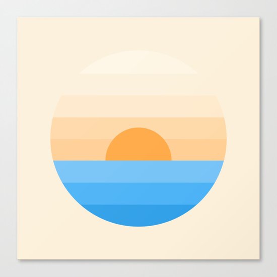 Sun goes down Canvas Print