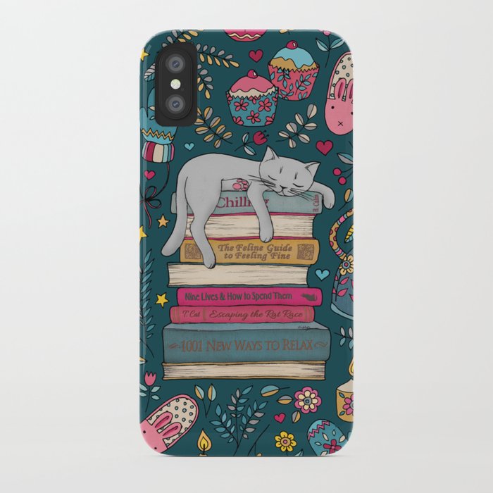 how to hygge like a cat iphone case