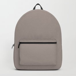 Taupe Brown Solid Color Accent Shade Matches Sherwin Williams Palisade SW 7635 Backpack