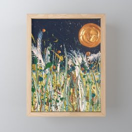 Harvest moon Framed Mini Art Print