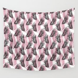 Pretty Girly Palm Leaves Pattern Wall Tapestry