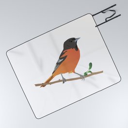 Baltimore Oriole Bird Picnic Blanket
