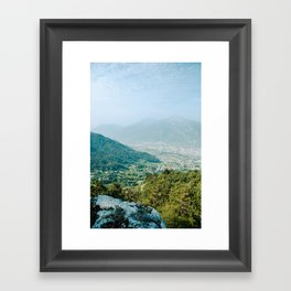 View on the landscape of Arco, Italy Framed Art Print